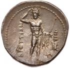 Bruttium, The Bretti. Silver Drachm (4.75 g), 216-214 BC Superb EF - 2