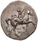 Calabria, Taras. Silver Nomos (6.47 g), ca. 280-272 BC EF