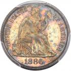 1880 Liberty Seated 10C PCGS Proof 66