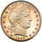 1892 Barber 50C PCGS PF64 CAM