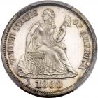 1869 Liberty Seated 10C PCGS PF62 CAM