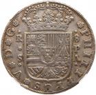 Spain. 8 Reales, 1733-PA (Seville) NGC EF45