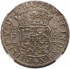 Mexico. 8 Reales, 1744-Mo MF NGC AU53 - 2