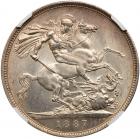 Great Britain. Crown, 1887 NGC MS63 - 2