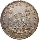 Mexico. 8 Reales, 1748-Mo MF EF to About Unc