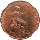 Great Britain. Penny, 1848 NGC MS64 RB - 2