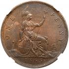 Great Britain. Penny, 1865 NGC MS63 BR - 2