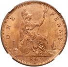 Great Britain. Penny, 1862 NGC MS63 RD - 2