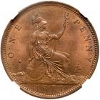 Great Britain. Penny, 1871 NGC MS64 RB - 2