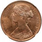 Great Britain. Penny, 1872 NGC MS64 RB