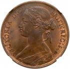 Great Britain. Penny, 1873 NGC MS64 RB