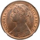 Great Britain. Penny, 1874-H NGC MS64 RB