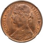 Great Britain. Penny, 1877 NGC MS64 RB