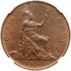 Great Britain. Penny, 1881-H NGC MS64 RB - 2