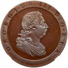 Great Britain. Bronzed Proof Halfpenny, 1797 NGC PF64 BR