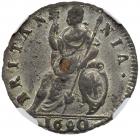 Great Britain. Tin Farthing, 1690 NGC MS62 - 2