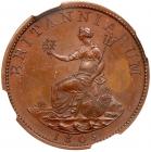 Great Britain. Bronzed Pattern Farthing, 1805 NGC PF64 BR - 2