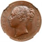 Great Britain. Farthing, 1849 NGC MS64 BR