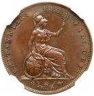 Great Britain. Farthing, 1849 NGC MS64 BR - 2