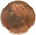 Great Britain. Proof Farthing, 1861 NGC PF64 RB