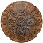 Great Britain. Pattern Double Florin, 1911 NGC MS62 BR - 2