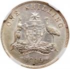 Australia. Shilling, 1916-M NGC MS61 - 2