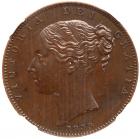 Great Britain. Bronzed Proof Fathing, 1839 NGC Proof 63