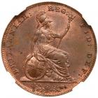 Great Britain. Farthing, 1853 NGC MS63 RB - 2