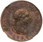 Great Britain. Copper Pattern Proof Farthing, 1806 NGC PF62 RB