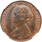 Great Britain. Halfpenny, 1875 NGC MS65 BR