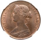 Great Britain. Halfpenny, 1872 NGC MS65 RB