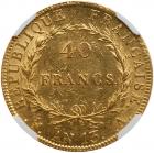 France. 40 Francs, AN13-A (1804) NGC MS61 - 2