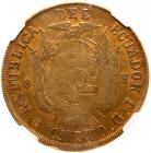 Ecuador. 8 Escudos, 1855/2-GJ (Quito) NGC VF25 - 2