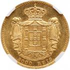 Portugal. 5000 Reis, 1871 NGC MS63 - 2