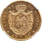 Spain. 10 Escudos, 1868 (1873) (Madrid) NGC MS64 - 2