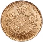 Sweden. 20 Kronor, 1898-EB PCGS MS66 - 2