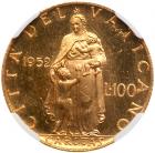 Italian States: Papal/Roman States. 100 Lire, 1952 NGC MS65 - 2