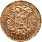 Venezuela. 20 Bolivares, 1912 NGC MS64 - 2