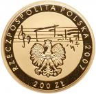 Poland. 200 Zlotych, 2007 Brilliant Proof