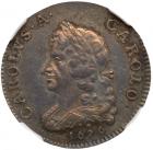 Great Britain. Pattern Farthing, 1676 NGC MS63