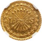 Netherlands: Holland. 1 Stuiver struck in gold, 1750 NGC MS63