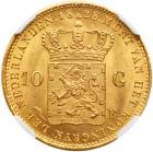 Netherlands. 10 Gulden, 1828-B NGC MS64 - 2