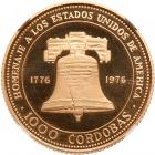 Nicaragua. 1,000 Cordobas, 1975 NGC PF67 UC