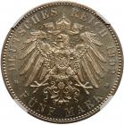 German States: Saxony. 5 Marks, 1902-E NGC MS64 - 2