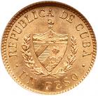 Cuba. Peso, 1916 NGC MS64 - 2