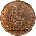 Great Britain. Penny, 1892 NGC MS64 RB - 2