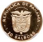 Panama. 20 Balboas, 1984 NGC PF68 UC