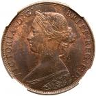 Great Britain. Halfpenny, 1861 NGC MS64 BR