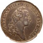 Sweden. 2/3 Riksdaler, 1776-OL NGC EF45