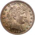 1908 Barber 25C PCGS MS65